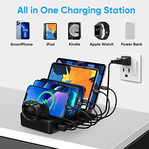Charging Station for Multiple Devices, 50W 6 Ports USB Charger Station - Image 6