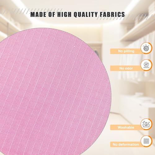 Hanging Closet Organizer 3-Shelf, Oxford Fabric Wardrobe Storage, Pink - Image 4