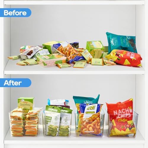 JollyPack Clear Plastic Storage Bins, 4 Pack - Image 6
