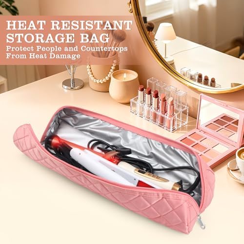 Suafrnut Large Heat Resistant Hot Hair Tools Organizer Bag(17.7" x 3.9") - Image 2