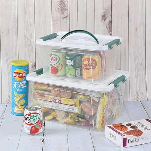 Clear Storage Latch Box/Bin, 2-Pack (14 QT & 7QT) - Image 5