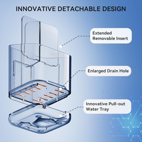 3 Slots Detachable Toothbrush Holders Wall Mounted for Bathrooms - Image 4