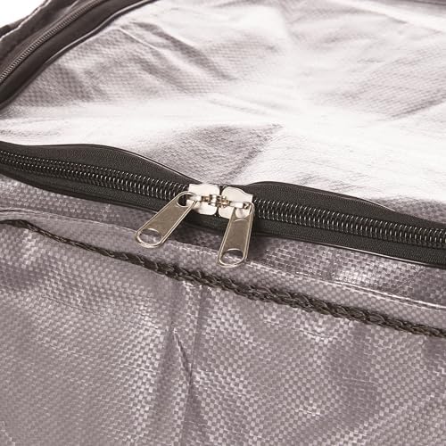 DURASACK 22-Gallon Zipper Top Heavy Duty Storage Tote Bags, Gray, Medium (Pack of 10) - Image 4