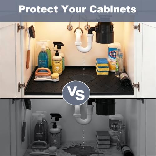 Extra Thick Under Sink Mat Waterproof with Raised Edge 31" x 22" - Image 5