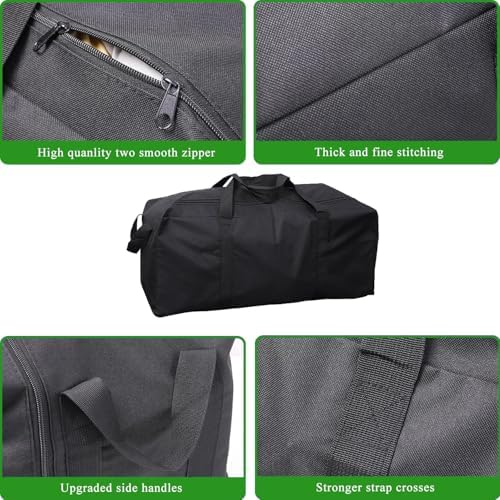 102L Extra Large Duffle Bag with Side Zipper, Heavy Duty 600D Waterproof Moving Bag for Travel & Camping, Foldable Cargo Luggage for Sports Gear with Lockable Zippers(102L) - Image 4