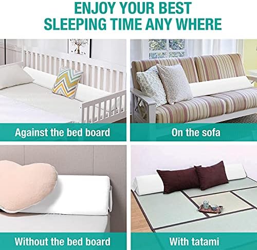 Vekkia Bed Wedge Pillow for Headboard Gap,Bed Gap Filler(0-6") King - Image 4