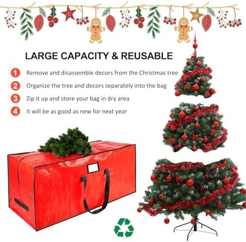 9 ft Christmas Tree Storage Bag, Fits Large Artificial Holiday Xmas Tree - Image 2