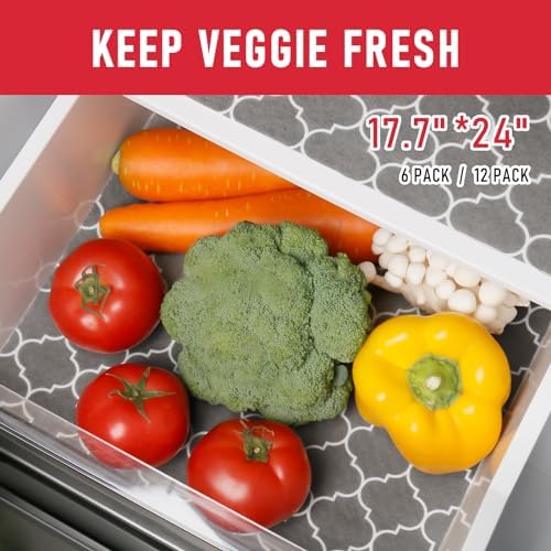 Cooyes Fridge Liners for Refrigerator, Drawer & Shelf Liners for Kitchen Cabinets Non-Adhesive, Breathable Cloth Material, Non-Slip, BPAfree, Machine Washable, Keep Produce Fresh Longer - Image 4