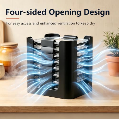 Food Container Lid Organizer for Rubbermaid Brilliance Nap-on Lids - Image 7