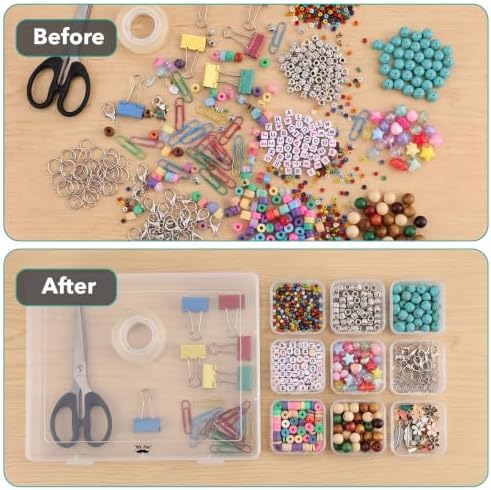 Mr. Pen- Bead Organizer Box, 30 Mini Clear Beads Organizers and Hinged Lid - Image 5