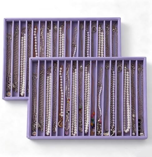 Large Velvet Jewelry Tray Display Drawer Inserts 2 Pack by Unknown