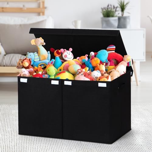 Large Toy Box Chest Storage with Flip-Top Lid, Kids Toy Storage Bin Boxes - Image 2