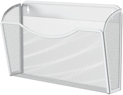 MINDEPOT Wall File Organizer, Hanging Wall File Holder, 1 Pack, White by MINDEPOT