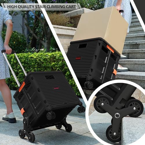 Wheel Replacement Stair Climbing Wheels for Shopping Laundry Cart, Trolley Triangle Shopping Cart Stair Climbing Wheels for BY06C BY10C Foldable cart (2 PCS) - Image 3