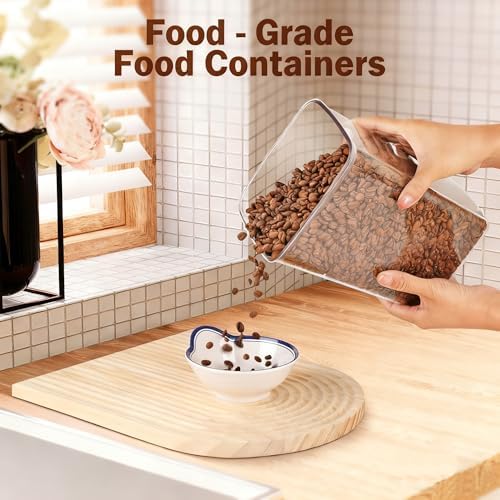 Pop Food Storage Containers Set Large Airtight Food Storage Containers with Pop Lids, Kitchen Pantry Organization and Storage, Cereal, Rice, Flour, Pasta & Snack Container, BPA Free, 2 x 2.8Qt - Image 7