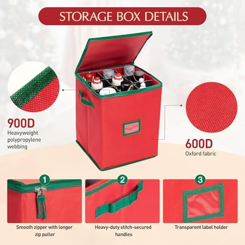 Christmas Nutcracker Storage Box Containers Holiday Decor Organizer - Image 3