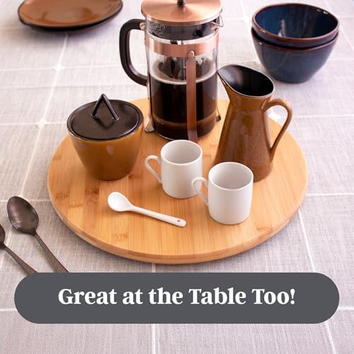 TB Home 14 Inch Bamboo Lazy Susan Turntable for Kitchen & Table Top - Image 4