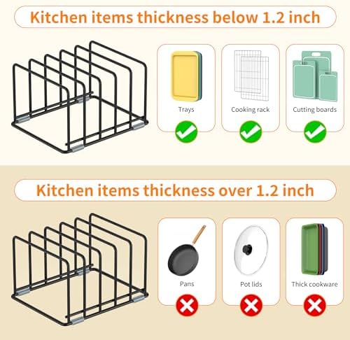 Cutting Board Organizer, Kitchen Cabinet Organizer - Image 3