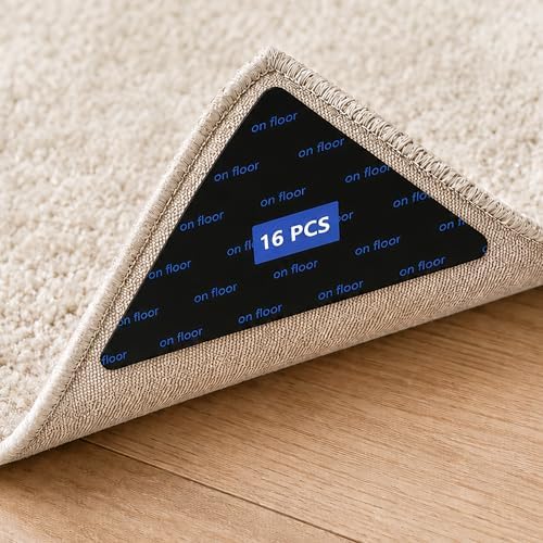 16Pcs Rug Gripper, Non Slip Rug Tape for Hardwood Floors and Tiles by Unknown