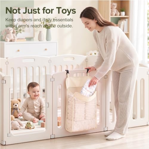 Playpen Toy Organizer, Stuffed Animal Storage & Hanging Diaper Organizer - Image 3