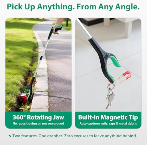 4 Pack 32 Inch Grabber Reacher Tool, Heavy Duty Trash Grabber Tool - Image 5