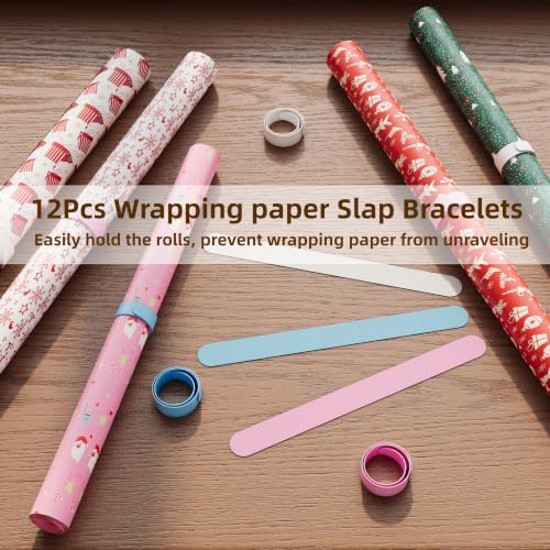 NinPeen Gift Wrapping Paper Organizer&Storage Cart with Slap Bracelets - Image 3