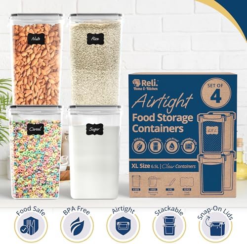 Reli. 6.5L Airtight Food Storage Containers with Lids | XL - Image 4