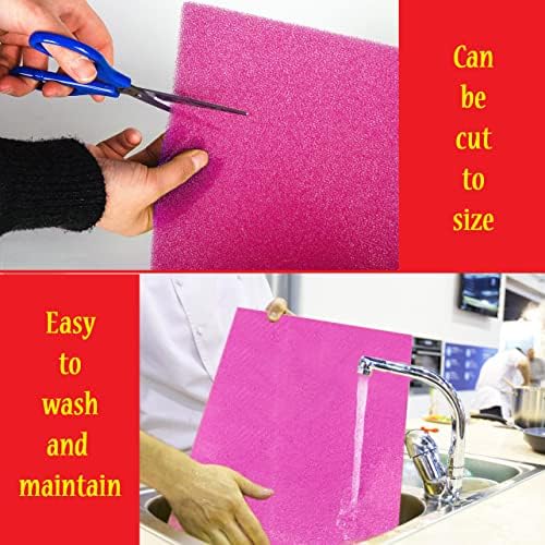 Dualplex® Fruit & Veggie Life Extender Liner for Fridge Refrigerator Drawers, 12x15 Inches (4 Pack) – Extends the Life of Your Produce & Prevents Spoilage (Pink) - Image 5