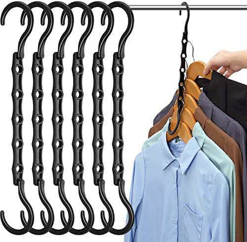 AMKUFO 12 Pack-Closet-Organizers-and-Storage, Hangers-Space-Saving-for-Closet-Organization, Clothes-Hanger-Space-Saver-for-College-Dorm-Room-Essentials, Small-Apartment-Storage by AMKUFO
