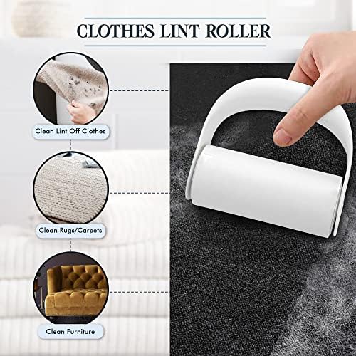 Knowstyle Metal Magnetic Lint Bin for Laundry Room Decor - Laundry Room Trash Can with Dryer Lint Brush for Dryer Vent – Metal Laundry Lint Bin with Clothes Lint Roller - Image 4