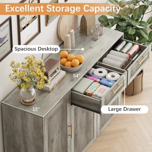 2 X 13 Gallons Double Pull Out Trash Can Cabinet with Storage & Drawers - Image 4