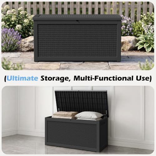 Outdoor Storage Box Waterproof, 320 Gallon Deck Box for Patio Storage - Image 6