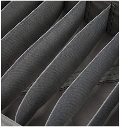 Amazon Basics Deep Drawer Organizer for Clothes, Collapsible Storage Boxes for Socks, Underwear and Baby Items, Set of 2, Gray - Image 6