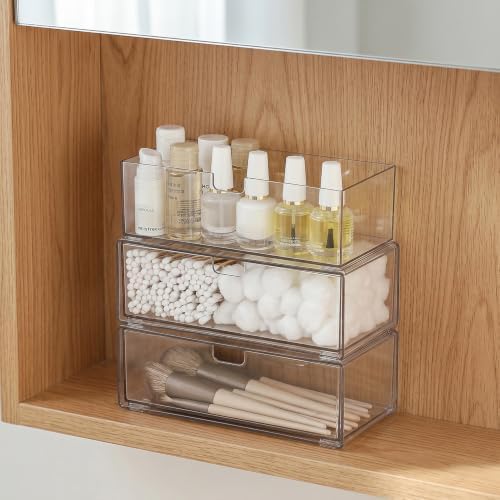 Stackable Medicine Cabinet Organizer for Bathroom, 3 Pack by Unknown