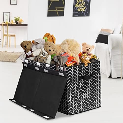 Large Toy Storage Box Chest for Kids, Sturdy Toy Box Bin Baskets with Lid - Image 2