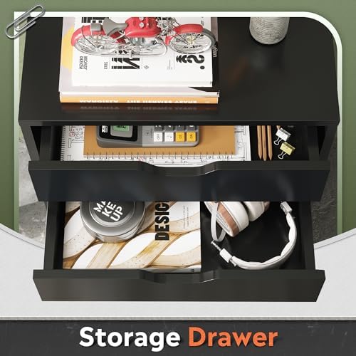 DEVAISE 5-Drawer Filing Cabinet, Under Desk file Cabinet, Black - Image 4