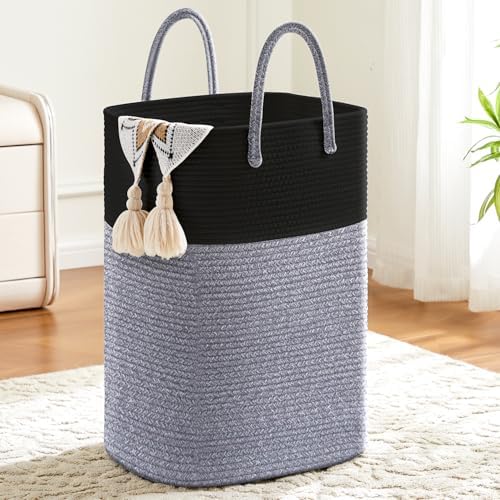 Artfeel Laundry Basket,Woven Cotton Rope Laundry Hamper,80L Versatile Storage for Dirty Clothes,Baby Toys,and Blankets in Bathroom, Nursery,and Living Room by Artfeel
