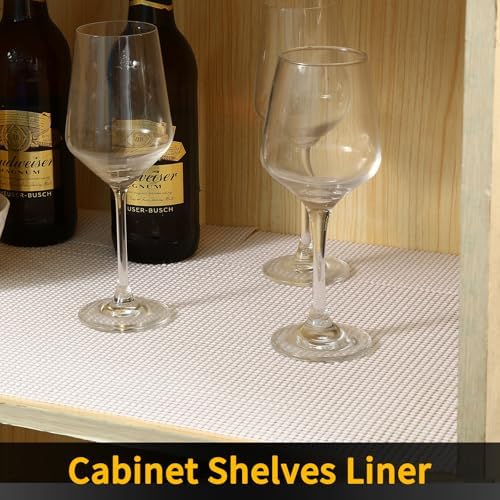 iwtmm Drawer Shelf and Cabinet Liners Non-Adhesive Extra Strong Grip - Keep Items in Place for Kitchen, Bathroom, Office & Wardrobe, Heavy Duty Anti-Slip Liners for Cabinets, Cupboards, Drawers - Image 5