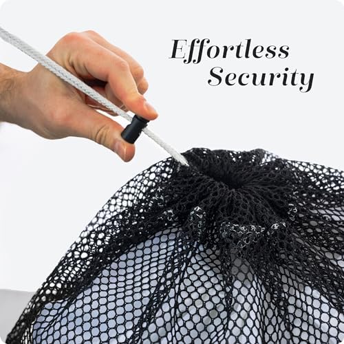 Handy Laundry Mesh XL Laundry Bag 24"x36", Heavy Duty Drawstring, Black - Image 6