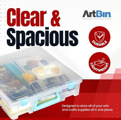 ArtBin Super Satchel 1-Compartment Craft Storage Box, Clear - Image 3