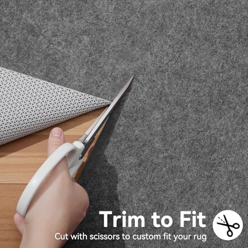 Songrey 9'x12' Non‑Slip Rug Pad, 1/8" Thick Cushioned - Image 5