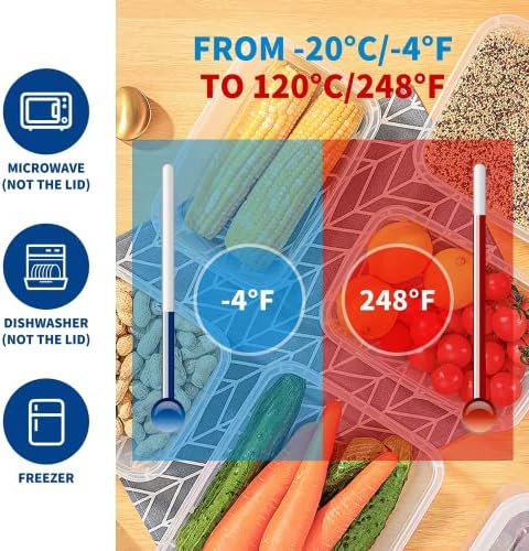 KIGI Large Food Storage Containers, Set of 2 (17.7 Cup) - Image 4