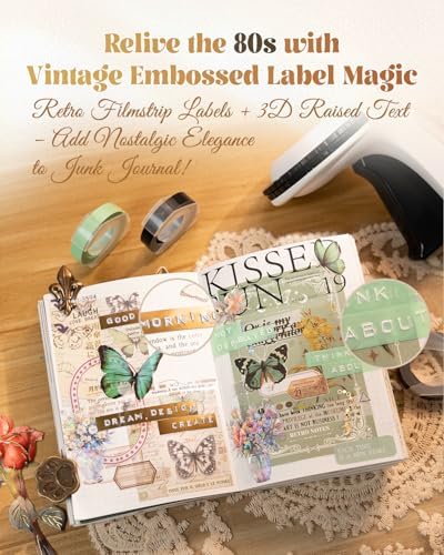 Embossing Label Maker, Scrapbook Junk Journal Supplies Kit, Embossed-Labels - Image 3