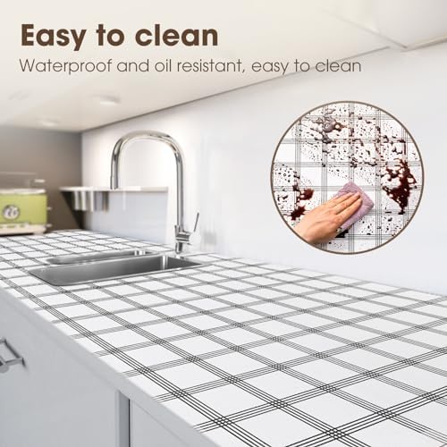Drawer and Shelf Liner for Kitchen Cabinets, Stripes, 12IN X 20FT - Image 3