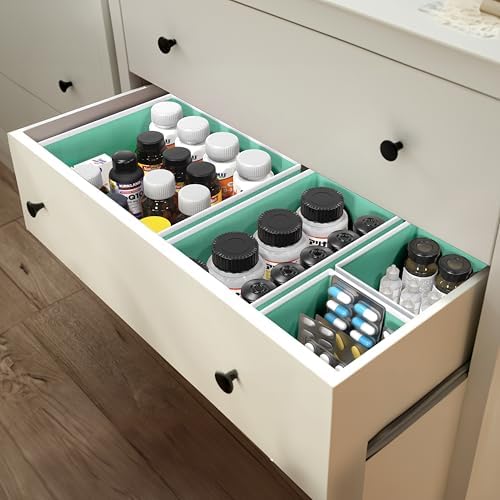 Simple Houseware Underwear Drawer Organizer, Set of 6, Turquoise - Image 7