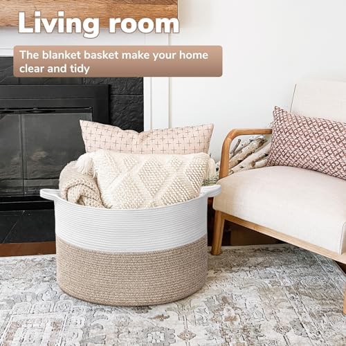 Goodpick Large Woven Basket for Blankets Fit Nursery & Living Room, 85L - Image 2