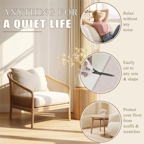 Felt Furniture Pads for Hardwood Floors -Yelanon Felt Pads for Chair Legs - Image 5