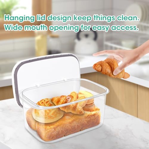Airtight Dry Food Flour Container 6.5 Qt, Large Bread Box for Countertop - Image 5