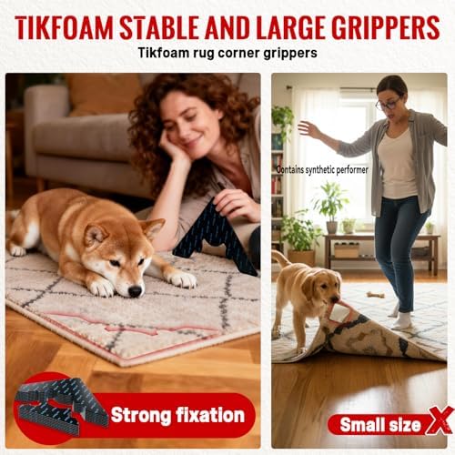 Reusable Rug Tape Non Slip Gripper,Hardwood Floors No Damage,Rug Corner - Image 5