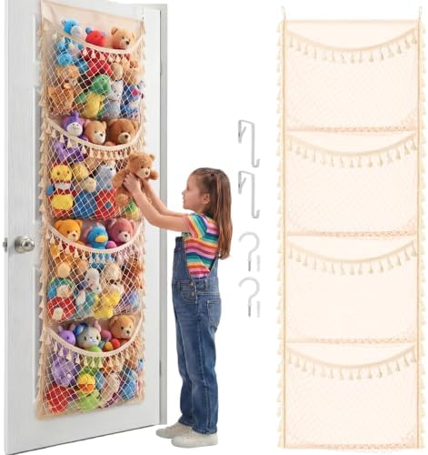 Ofiray-home Cotton Over The Door Stuffed Animal Storage by Ofiray-home